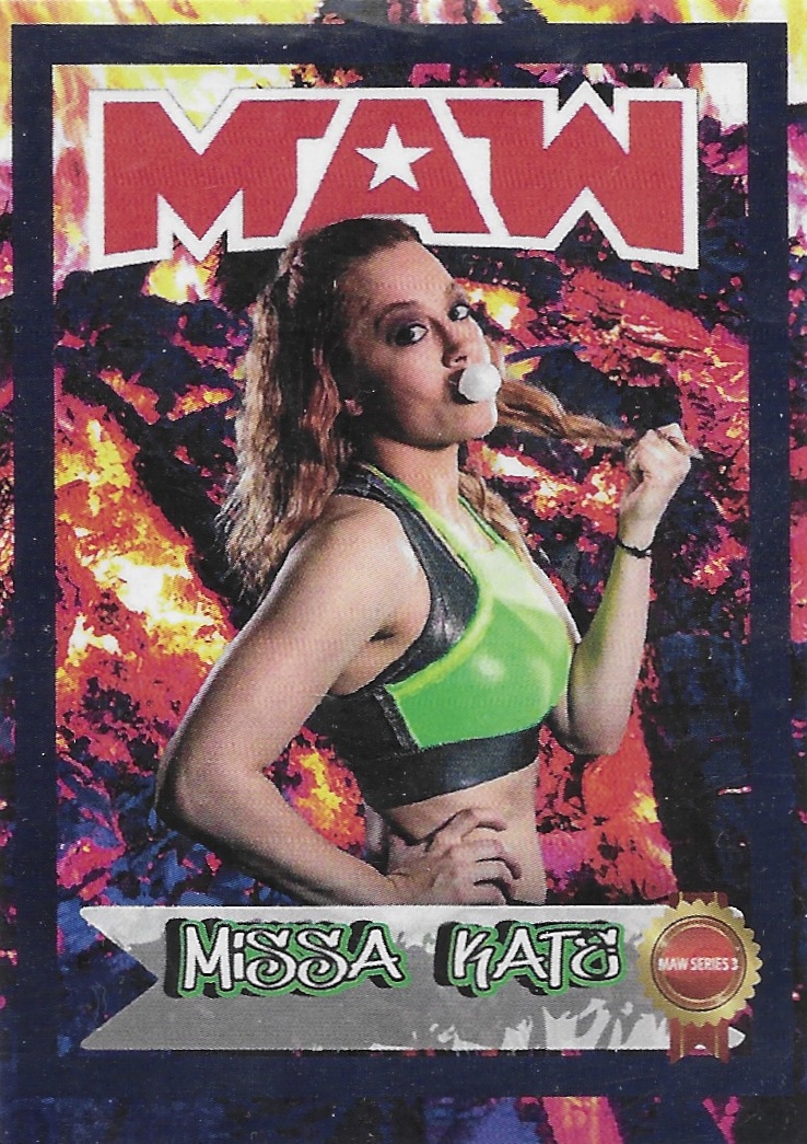 Maw Midwest All Star Wrestling Series 3 2022 Missa Kats Crazy Card Collector® 3291