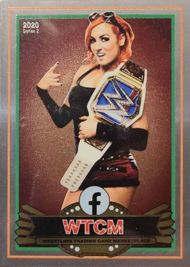 WTCM WRESTLING TRADING CARD MARKETPLACE 2020 BECKY LYNCH CRAZY CARD