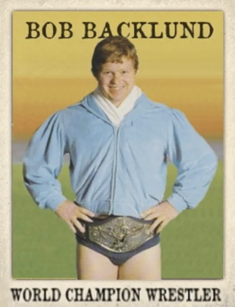 LJACARDS WORLD CHAMPION WRESTLERS SERIES 2 2023 BOB BACKLUND CRAZY