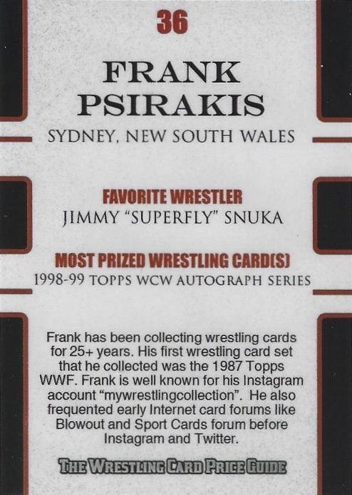 WRESTLING CARD COLLECTOR SERIES EXCLUSIVE LIMITED EDITION TRADING CARD ...